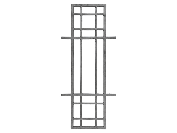 Cast iron modern rail casting 25 x 11 inch